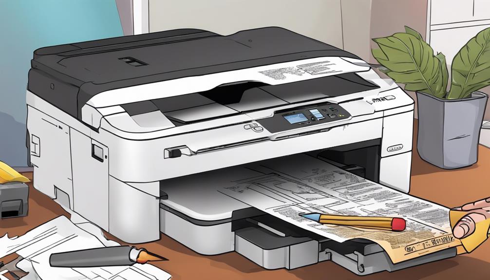 paper jam in printer