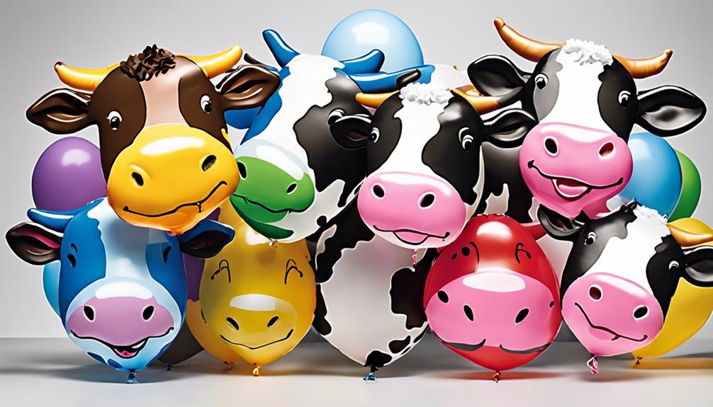 versatile cow print balloons